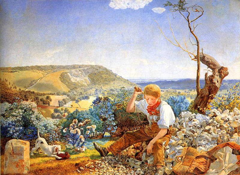 John Edward Brett The Stonebreaker, oil painting picture